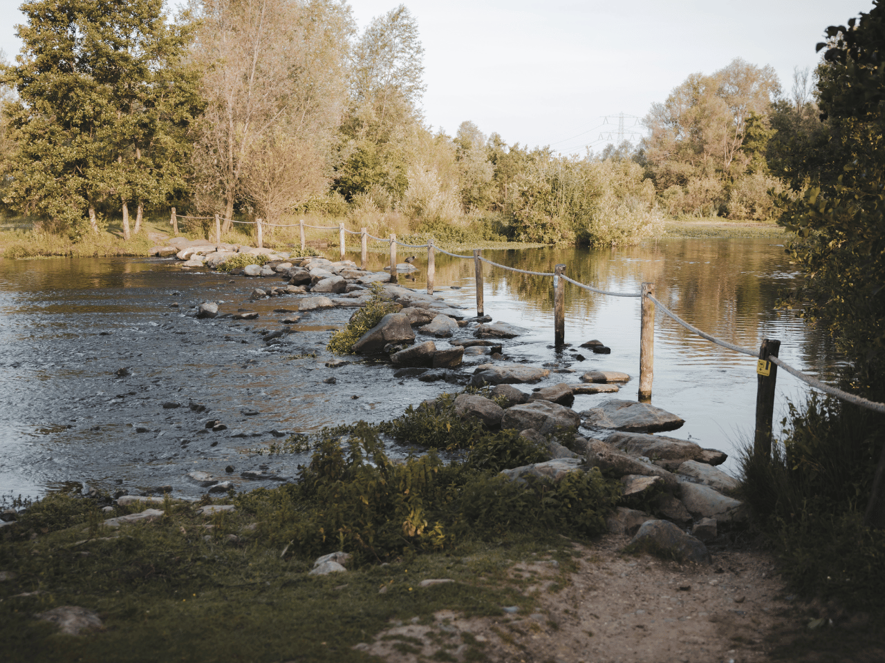 Stapstenen bij de Molenplas Stevensweert 